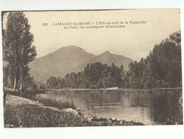 34 / CPA - Lamalou Les Bains - L'Orb En Aval De La Passerelle - Lamalou Les Bains