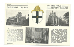 Cumbria  Postcard The Cathedral Church Of The Holy Trinity Carlisle . Heraldic Unused Enfield Series 4 - Carlisle