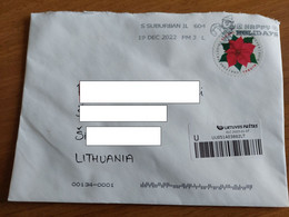 USA Cover Sent  To Lithuania  Šiauliai 2022 - Lettres & Documents