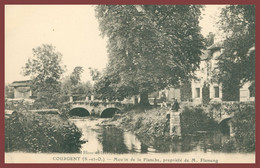 COURGENT - Moulin De La Planche - Propriété De M. Flameng - Pêcheur - Edit. L'H. - Edit. GODIN HÔTEL DU CHEVAL BLANC - Septeuil