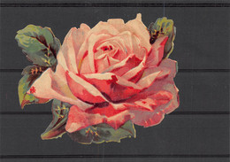 P-23-TON-301 : POCHETTE  FORMAT 11 CM X 15 5 CM. DECOUPI. ROSE. - Flowers