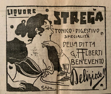 GIORNALE L'UNIONE SARDA 4/10/1911 -SU TRIPOLI SVENTOPLA LA BANDIERA OITALIANA - LIQUORE STREGA (STOLZ) ED ALTRE ... - Eerste Uitgaves