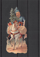 P-23-TON-304 : POCHETTE  FORMAT 11 CM X 15 5 CM. DECOUPI. PERE NOËL - Di Natale