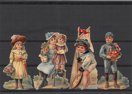 P-23-TON-316 : POCHETTE  FORMAT 11 CM X 15.5 CM. 4 DECOUPIS. ENFANTS. - Enfants