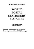 Higgins & Gage WORLD POSTAL STATIONERY CATALOG BERMUDA (PDF-File) - Other & Unclassified