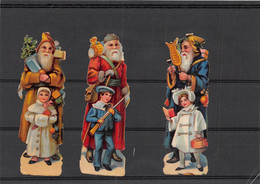 P-23-TON-320 : POCHETTE  FORMAT 11 CM X 15.5 CM. DECOUPIS. PERE NOËL. - Kerstmotief