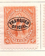 PIA -SALVADOR - 1896-97 : Francobollo Di Servizio - Francobollo Sovrastampato  - (Yv Servizio  49) - El Salvador