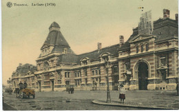 TOURNAI : La Gare (1879) - RARE VARIANTE - Cachet De La Poste 1920 - Tournai