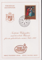 1989 Liechtenstein Offizielle Glückwunschkarte Nr. 23, Zum: LI 930, Mi: LI. 980 - Covers & Documents