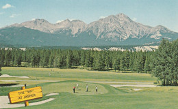 The "9th" At Jasper  The Golf Course At Jasper Park Lodge, Jasper Park, Alberta  Pyramid Mountain Is Backdrop - Golf