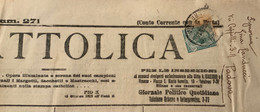 GIORNALE L'UNITA' CATTOLICA Del 16/11/1915 : COMUNICATO DEL GEN.CADORNA..RARE PUBBLICITA' D'EPOCA PER POSTA CON LEONI 5c - Prime Edizioni