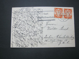 DANZIG , 1936 , WHW , Klarer Maschinenstempel Auf Glückwunschkarte - Danzig