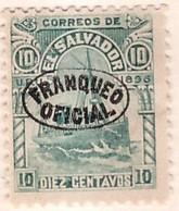 PIA -SALVADOR - 1897 : Francobollo Di Servizio - Francobollo Del 1897 Sovrastampato  - (Yv Servizio  68) - El Salvador