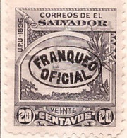 PIA -SALVADOR - 1897 : Francobollo Di Servizio - Francobollo Del 1897 Sovrastampato  - (Yv Servizio  71) - El Salvador