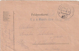 Feldpostkarte - K.u.k. Masch.-Gew. Komp. Inf. Regt. 107 - 1916 (63080) - Cartas & Documentos