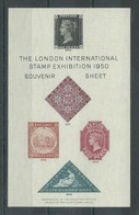 220042909  INGLATERRA.  YVERT   Nº  THE LONDON INTERNATIONAL STAMP EXHIBITION 1950 - SOUVENIR SHEET - Sonstige & Ohne Zuordnung