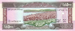 LEBANON 500 LIVRES 1988 P 68 UNC SC NUEVO - Liban