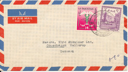 Pakistan Air Mail Cover Sent To Denmark 11-3-1961 - Pakistan