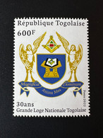 Togo 2022 Mi. ? 50 Ans Grande Loge Régulière Franc-maçons Freimaurer Freemasonry Masonic - Togo (1960-...)