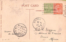 Ac6719 -  SOUTH AUSTRALIA   - Postal History - POSTCARD To TUNIS Via SUEZ !  1910 - Covers & Documents