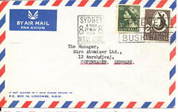 Australia Air Mail Cover Sent To Denmark Sydney 27-3-1959 - Briefe U. Dokumente