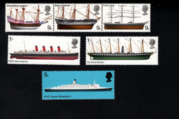 1710723265 1969 (XX) SCOTT 575 580 POSTFRIS MINT NEVER HINGED - BRITISH SHIPS - Unused Stamps