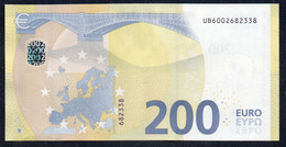 € 200  FRANCE  UB U001  Ch "00"  DRAGHI  UNC - 200 Euro