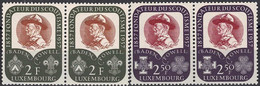 Luxembourg Luxemburg 1957 Scoutisme Robert Baden-Powell Série Paires Neuf MH* - Autres & Non Classés