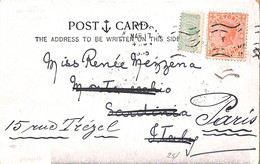 Ac6726 -  AUSTRALIA Victoria - Postal History - POSTCARD To ITALY Forwarded To FRANCE  1905 - Lettres & Documents