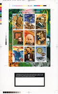 Guinea 1998, 20th Century, Picasso, Car, Chess, Marconi, Rotary, Scout, Einstein, Moto, Cromalin - Albert Einstein