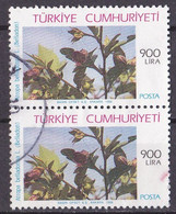 Türkei Marke Von 1988 O/used (senkrechtes Paar) (A2-59) - Used Stamps