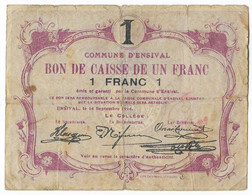 Noodgeld 1 Franc Ensival - 1-2 Frank
