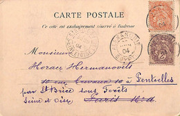 Ac6581 - ALEXANDRIE Egypt - Postal History -  POSTCARD To FRANCE  1904 - Brieven En Documenten