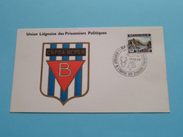Union Liègeoise Des PRISONNIERS Politiques " CNPPA-NCPGR " (Carte Blanco Rug) Anno 1968 Barvaux ( See / Voir Scans ) ! - Privados & Locales [PR & LO]