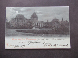 Deutsches Reich 1898 AK Gruss Aus Bad Oeynhausen Stempel Oeynhausen (Bad) Mondscheinkarte - Bad Oeynhausen