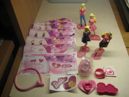 2012 Ferrero - Kinder Surprise TR131 - TR136 - Barbie - Complete Set + 6 BPZ's - Monoblocs