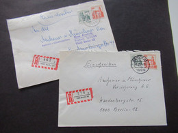 Berlin (West) Freimarken BuS Nr.590 Und Nr.533 MiF Einschreiben Berlin Ortsbrief 1x Stempel Neue Anschrift - Storia Postale