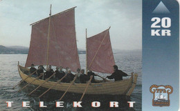 Faroe Islands, OD-011,  20 Kr , Shiptype "seksæringur", 2 Scans. - Féroé (Iles)