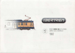 Catalogue IBERTREN 1982 RENFE SERIE 436 HO 1/87 Hoja De Información - En Espagnol - Sin Clasificación