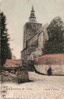 Les Environs De Ciney   Eglise à Wierde Carte Colorisée Voyagé En 1903 - Ciney