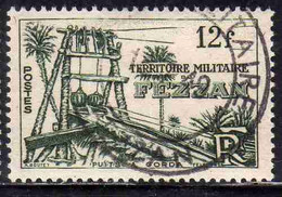 FEZZAN 1949 TERRITORIO MILITARE MILITAIRE POZZI DI GORDA 12f USATO USED OBLITERE' - Neufs