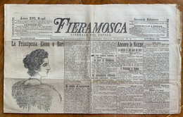 FIERAMOSCA GIORNALE DEL POPOLO Del 21-22/10/1896  : LA PRINCIPESSA ELENA A BARI ... CON RARE PUBBLICITA' - COMPLETO - Erstauflagen