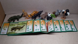 2013 Ferrero - Kinder Surprise DC006A - FT001 - FT008 - Natoons - Jungle Animals - Complete Set + 8 BPZ's - Monoblocs