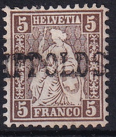 Zumstein 30 / Michel 22 - Sitzende Helvetia - Mit Balkenstempel LIPPOLDSWILEN - Oblitérés