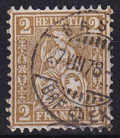 Zumstein 37 / Michel 29 - Sitzende Helvetia - Mit Stempel BASEL - Used Stamps