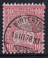 Zumstein 38 / Michel 30 - Sitzende Helvetia - Mit Vollstempel WINTERTHUR - Gebraucht