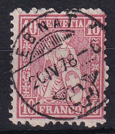 Zumstein 38 / Michel 30 - Sitzende Helvetia - Mit Vollstempel EBNAT - Used Stamps