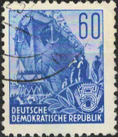 00457 - 002 - 1 MiNr. 377 DDR 1953 Fünfjahrplan (I) - Gebraucht