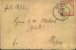 1873, Kleiner Brustschildbrief "BERLIN ST.P.A:" - Maschinenstempel (EMA)