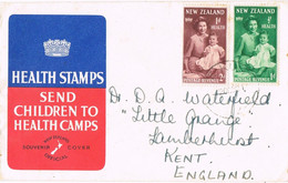 48690. Carta TE KUITI (New Zealand) 1956. Health Stamps. CHILDREN'S - Briefe U. Dokumente